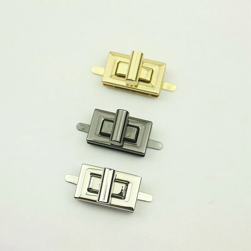 10pcs 30x18mm Rectangle Metal Turn Twist Lock Buckles for DIY Handbag Bag Purse Hardware Closure Clasp Bags Parts Accessories 10pcs 33x20mm rectangle metal turn twist lock buckles for diy handbag bag purse hardware closure clasp bags parts accessories