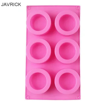 

6-Cavity Handmade Resin Cups Ice Tray Round Silicone Shot Glass Bottle Mold