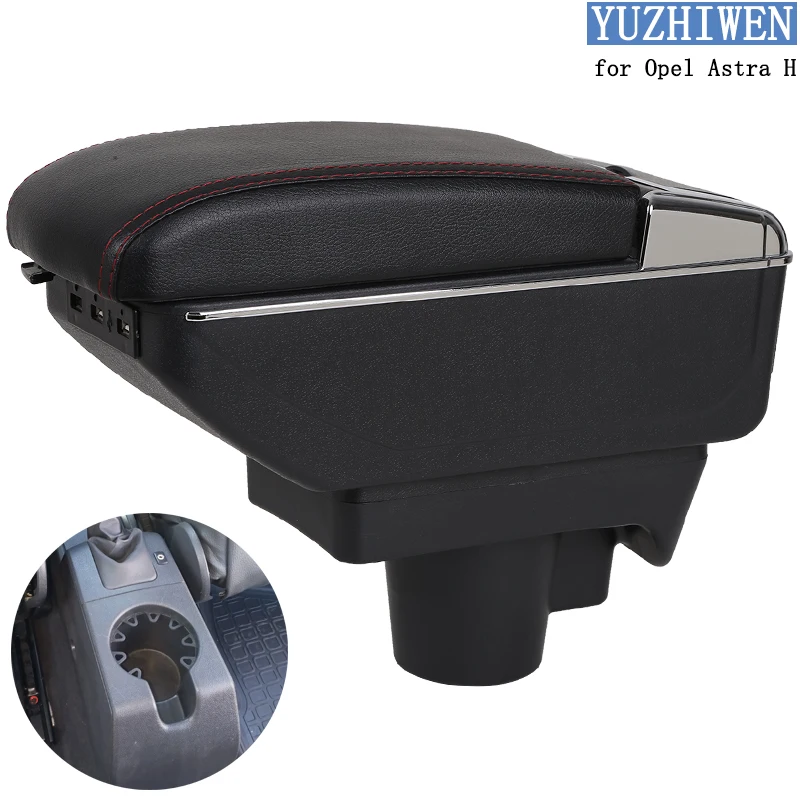 For Opel Astra Armrest Box Opel Astra H Universal Car Central <br />Armrest Storage Box cup holder ashtray modification accessories-in <br />Armrests from Automobiles 