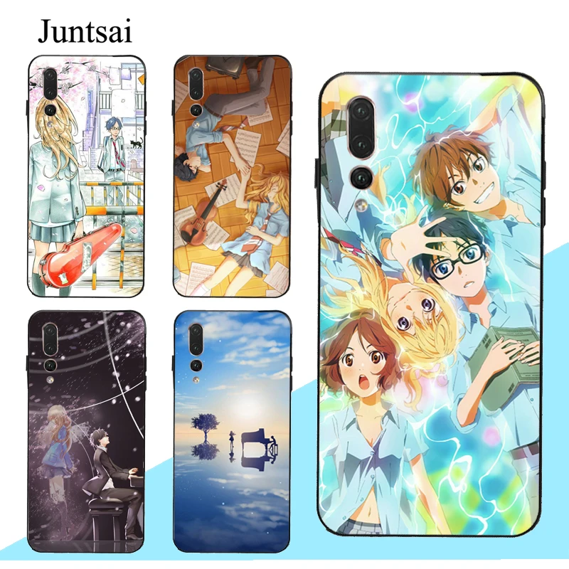 Аниме Чехол Your lie в апреле для Huawei P20 P30 P40 Pro P10 Lite Mate 10 20 30 P Smart 2019 Z|Бамперы| |