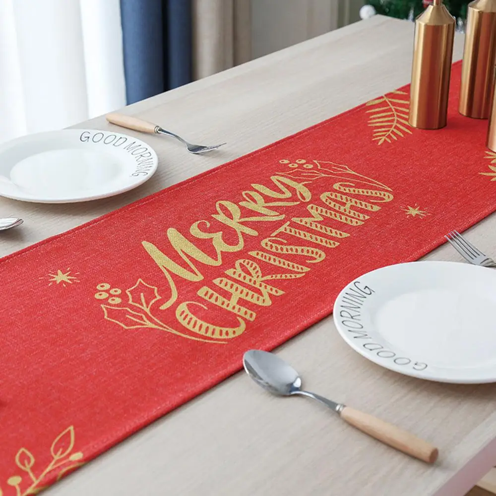  FENGRISE Table Runner Placemat Merry Christmas Table Decor For Home 2019 Navidad Ornament Happy New