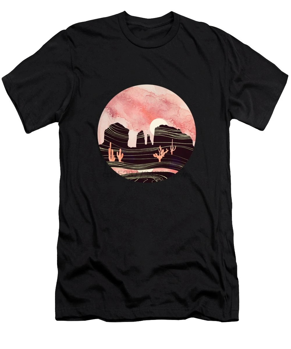 Men tshirt Short sleeve Rose Desert Mens T-Shirt tee tops Women t-shirt |