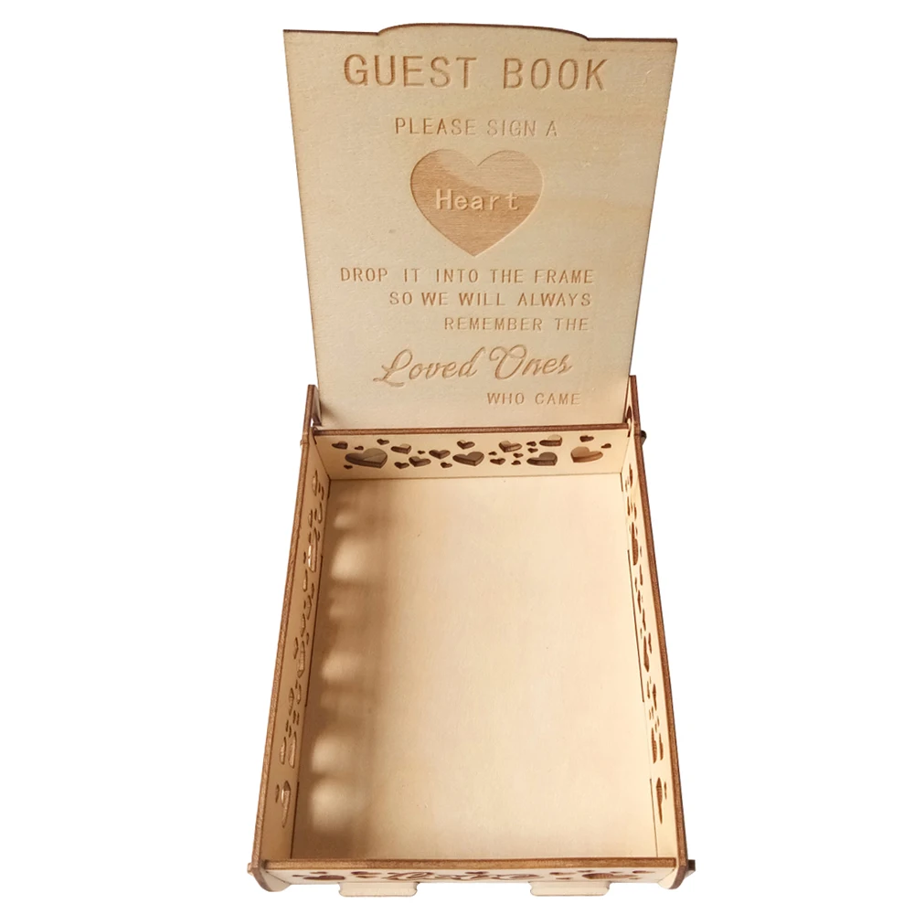 Hot New Wooden Wedding Card Box Handiness Hollowed-Out Loving Heart And Letter Love Shape Creative Decoration | Дом и сад