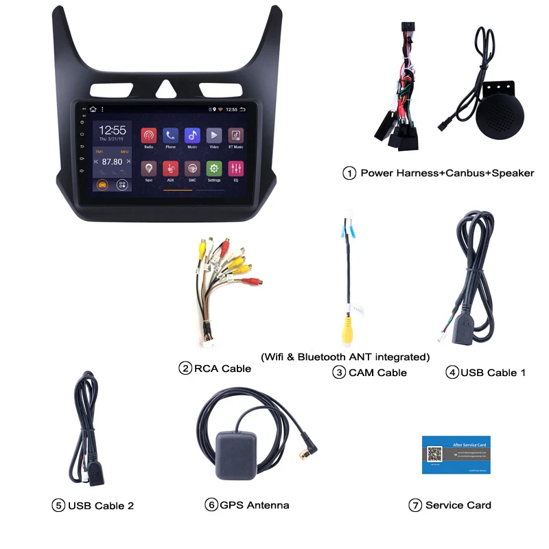  2G RAM 32G ROM Android 8.1 9 inch Touchscreen GPS Navigation Radio for 2016 2017 2018 Chevrolet cob