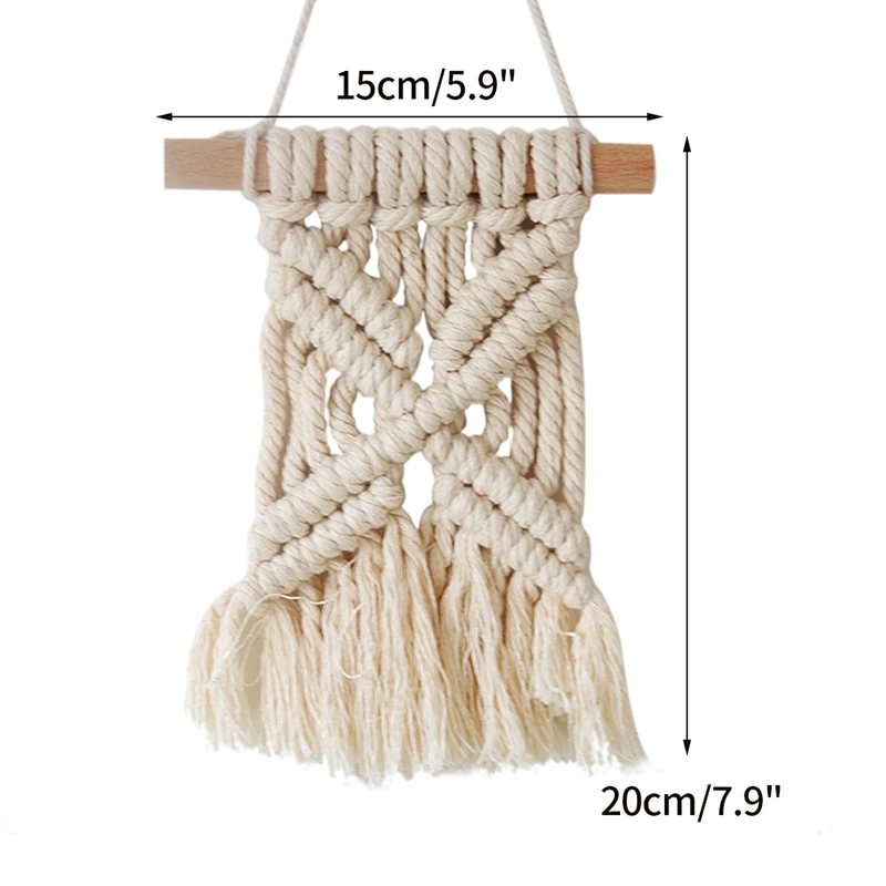 Скандинавская настенная гобелен в стиле бохо с кисточкой макраме настенный