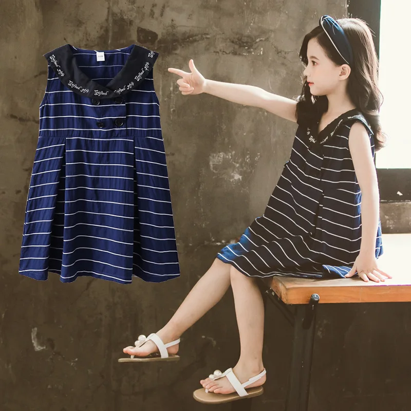 

2020 Summer Girl/school Dress Children Dress Kids Dresses For Girls Fashion Casual Princess Dress Baby Girls Clothing 8 9 10 12
