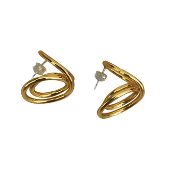 

2020 New European and American Simple Exaggerated Spring Earrings Ear Stud