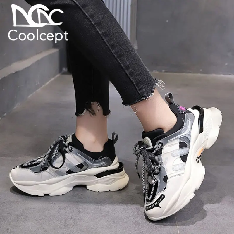 Coolcept зимняя женская обувь на плоской подошве модные разноцветные кроссовки