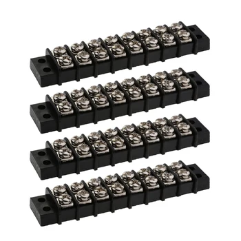 

4 Pcs 8 Gang Circuit Terminal Block Bus Bar 12-Point Power Distribution Block 30A For Truck RV Trailer Caravan Yacht Boat Marine