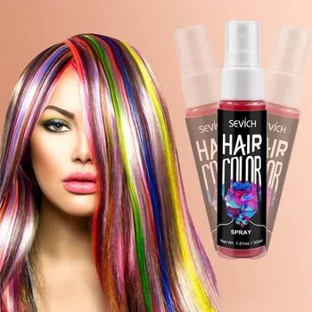 

30ml One Time Hair Color Spray One-time Dye Hair Dye Temporary DIY Hair Color Washable 5 Colors