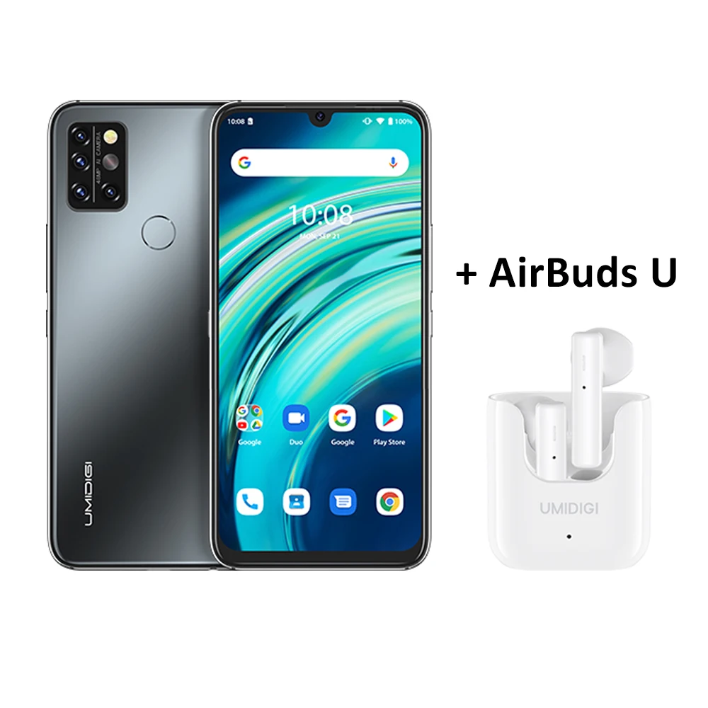 UMIDIGI A9 Pro 6GB 128GB SmartPhone Global Version Unlocked 48MP Quad Camera 24MP Selfie Helio P60 6.3" FHD+ Smart Phone celular best poco phone for gaming UMIDIGI