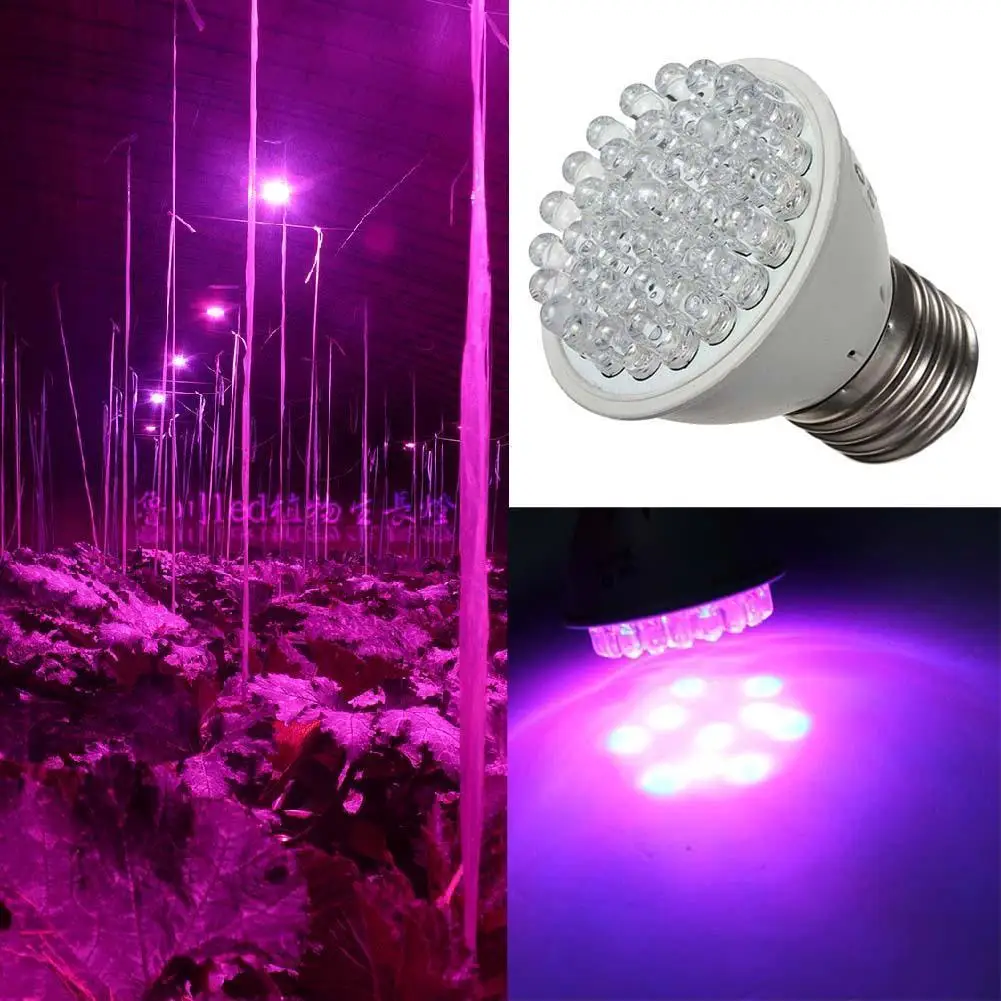 Светодиодный гидропонный светильник для роста E27 светодиодная лампа для выращивания полный спектр цветов 110 В/220 В УФ лампа для выращивания растений