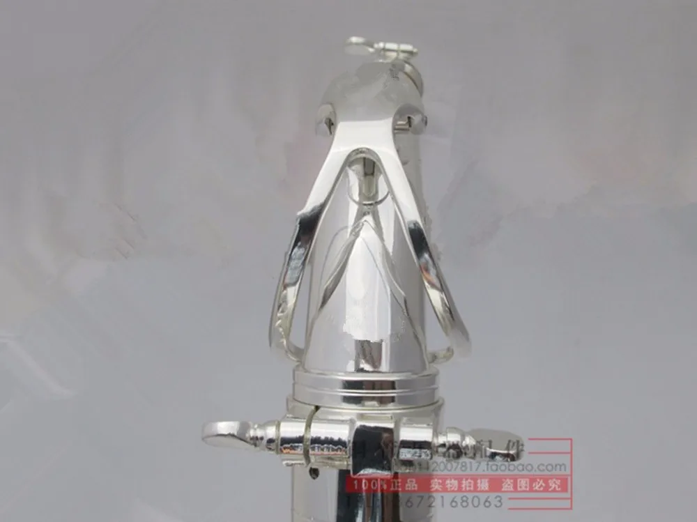 L&k Brand NEW Alto Saxophone silvery Plated Key Professional Super Play Sax Metal Mouthpiece With Case Free