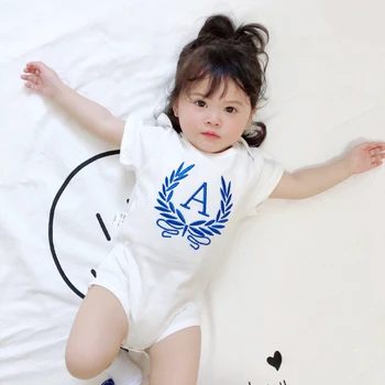 

Newborn Baby Boy Girl Angel Wings Jumpsuit Shorts Socks Hat Three-Piece Short Sleeve Summer Set Baby Cotton Jacket
