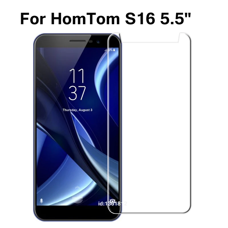 

HomTom S16 Tempered Glass 9H High Quality Protective Film Screen Protector Phone Cover Glass For HomTom S 16 5.5 inch