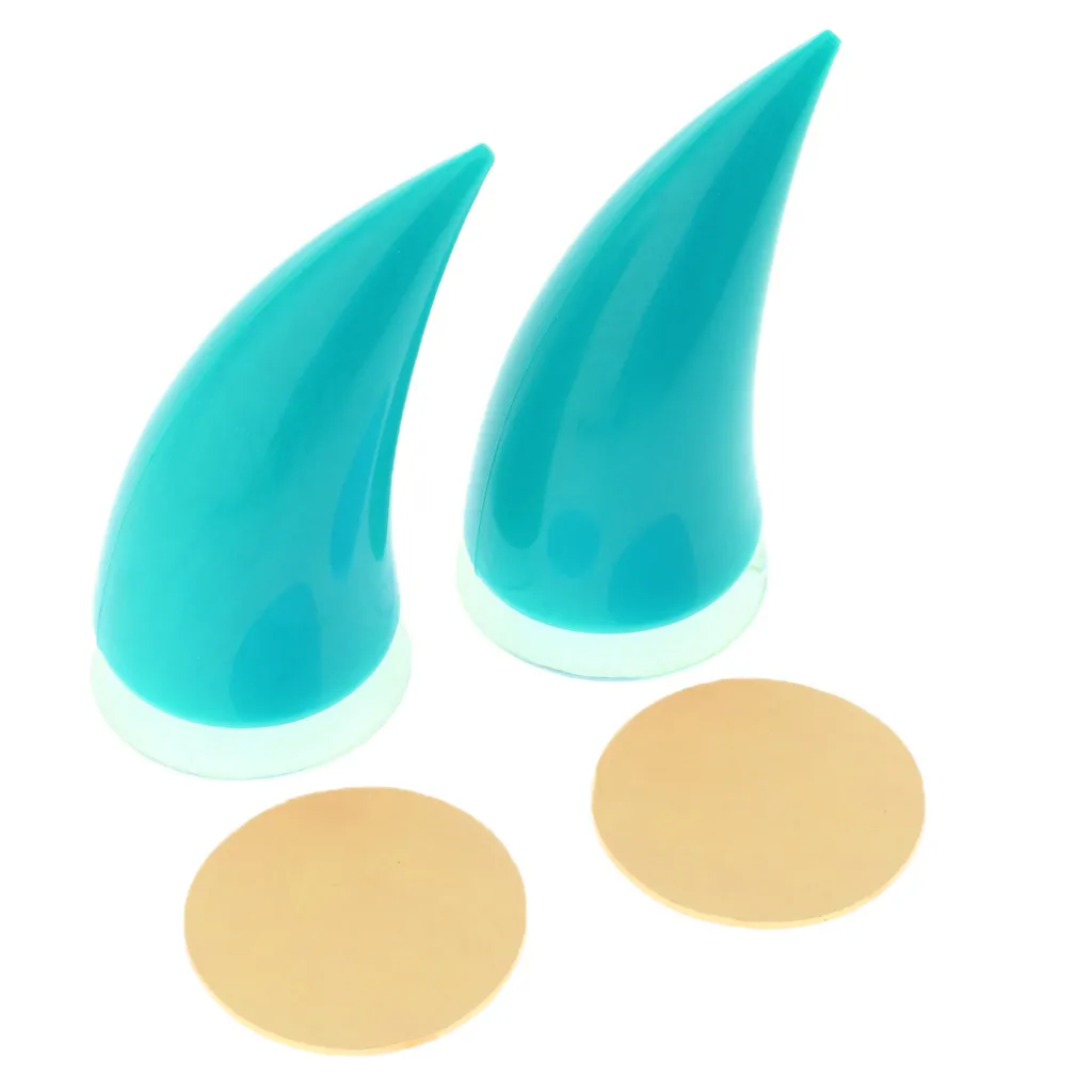 Motorcycle Helmet Horn Devil Suction Cup Stick On Horns for Harley