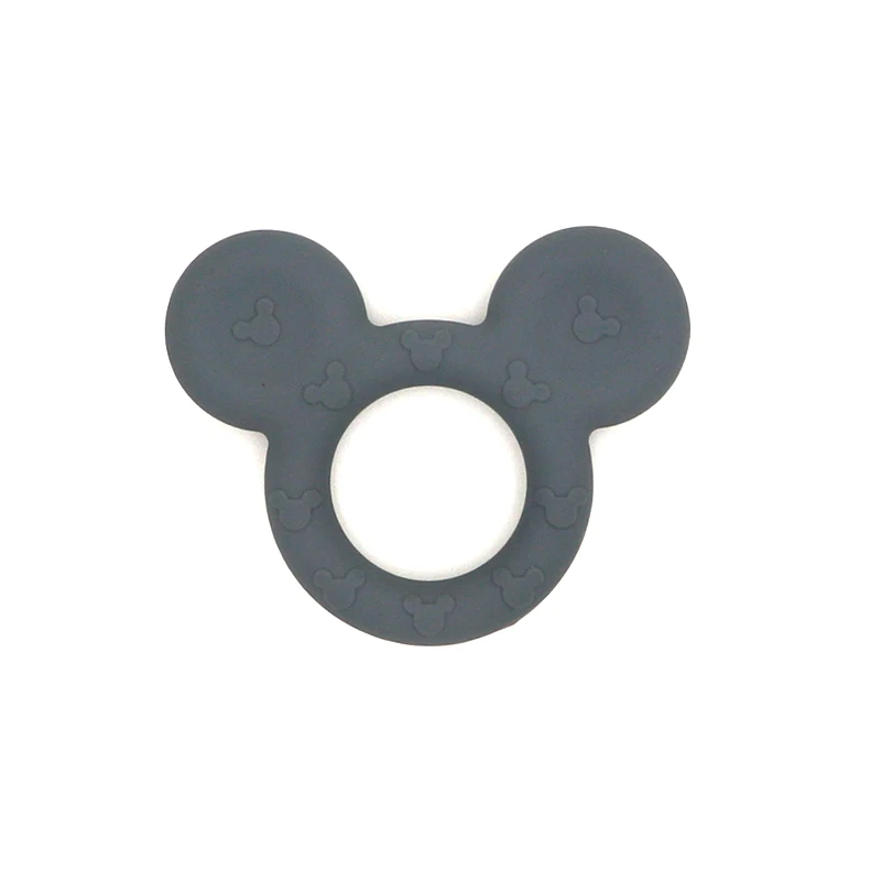 05 Dim gray Kovict, 1 шт., детский силиконовый Прорезыватель коала, Прорезыватель для зубов, жевательная игрушка для младенцев, Прорезыватель для зубов, бисер, сделай сам, ожерелье, подвеска для кормления, пищевой силикон - Цвет: 05 Dim gray