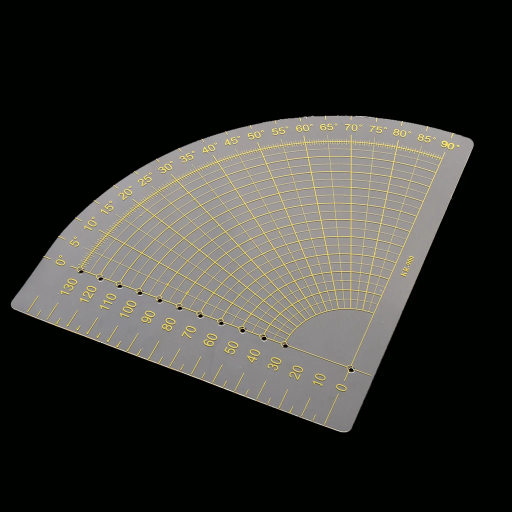 1 Piece 18x16cm Plastic Sector Shaped Quilting Patchwork Template Ruler Sewing Craft