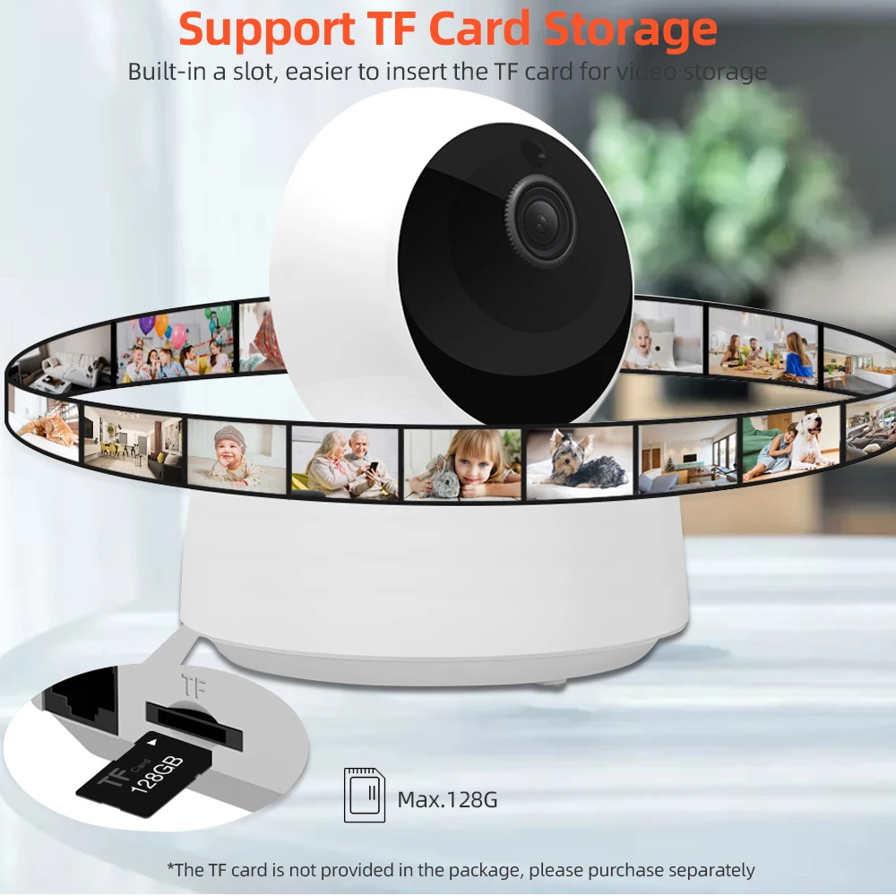 Интеллектуальный выключатель света SONOFF GK 200MP2 B мини Беспроводной Wi Fi Камера IP
