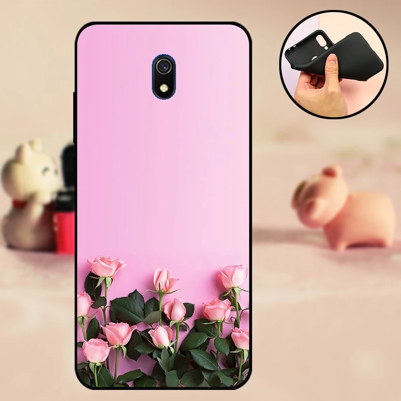 Untuk Xiaomi Redmi 8 Redmi 8A Kasus Silikon Lembut Funda untuk Xiaomi Redmi 8 8A 8 Hitam TPU Case 6.22 