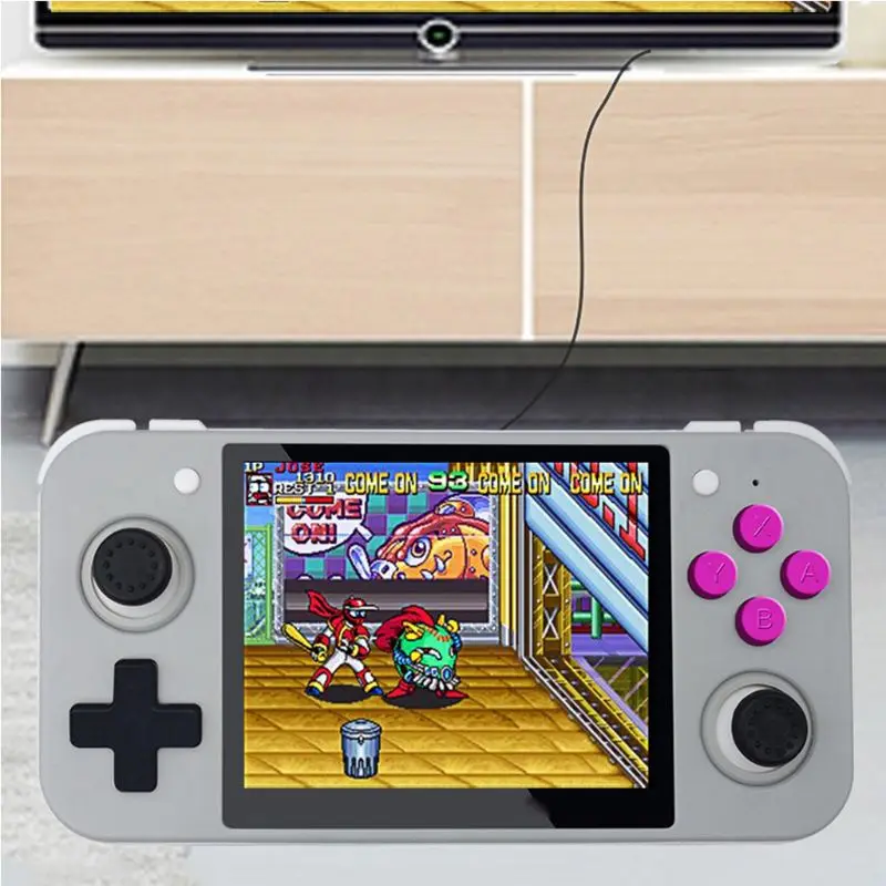 

1Set RG350 Handheld Video Game Console MINI 3.5" IPS Screen Game Player 32G Card Q39D