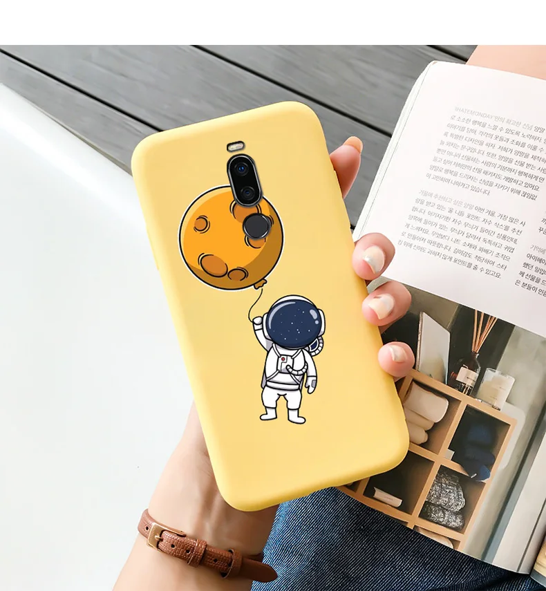 Cases For Meizu Astronaut TPU Soft Shell For Meizu X8 Case Personality Tide Shell For MEIZU X8 Case Silicone Edging Matte Phone For MEIZU meizu phone case with stones