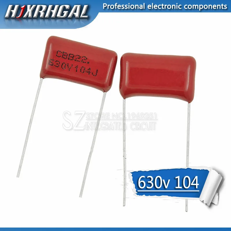 1 шт. 630V104J шаг 15 мм 0 мкФ 100nf 630V 104 CBB полипропиленовый пленочный конденсатор hjxrhgal |