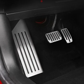 

Model3 Car Foot Pedal Pads Covers For Tesla Model 3 Y Accessories Aluminum Alloy Accelerator Brake Rest Pedal Model Thre