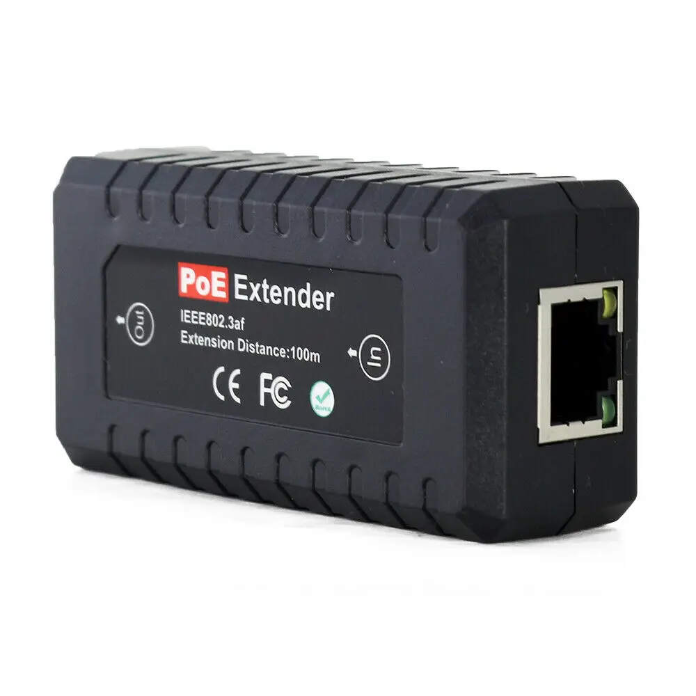 PoE Extender IEEE802.3af poe extender for ip port max extend 120m