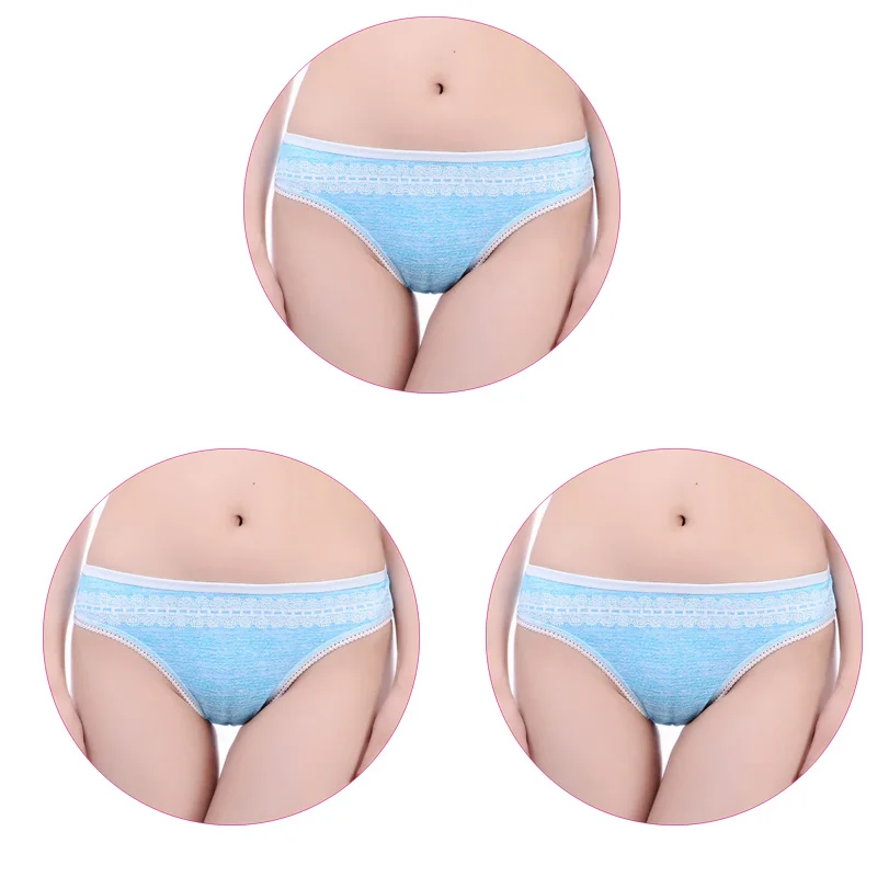 3Pcs-Blue 3 шт./компл. стринги Для женщин сексуальные стринги женские хлопковые трусы Для женщин строка разного возраста, хлопковые трусы, Для женщин белье печать стринги - Цвет: 3Pcs-Blue