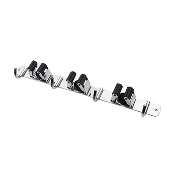 

Closet Office Sturdy Multifunctional Hanger Easy Install Stainless Steel Wall Mount Broom Mop Holder Bathroom Organizer Garden