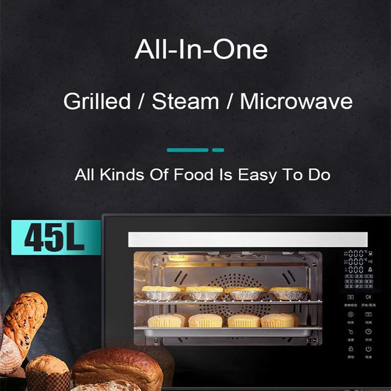Steaming Smart Cooking Steaming All-in-one Machine Embedded Intelligent Baking Steaming Oven Electric Oven