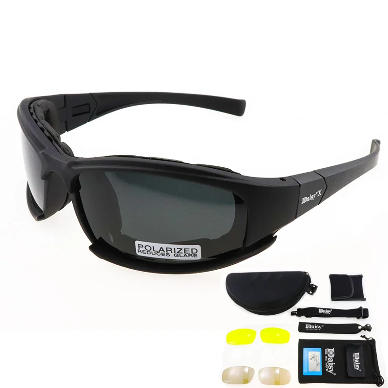 2020 X7 Polarized Photochromic Tactical Goggles Military Glasses Army