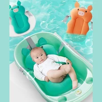 Baby Bath Cushion Portable Newborn Bath Tub Pad Anti-Slip Cushion Seat Floating Bather Bathtub Pad Shower Support Mat Security