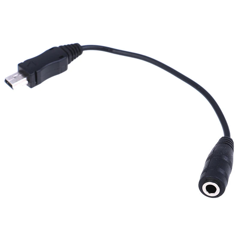 1pc Mini USB Male to 3.5mm Jack Female Audio Cable Cord for Active Clip Mic Microphone Adapter for GoPro Hero3 Sports Camera