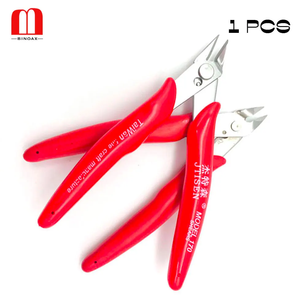 5 inch Red Electrical Wire Cutters Cutting Side Snips Flush Pliers Nipper Tools 