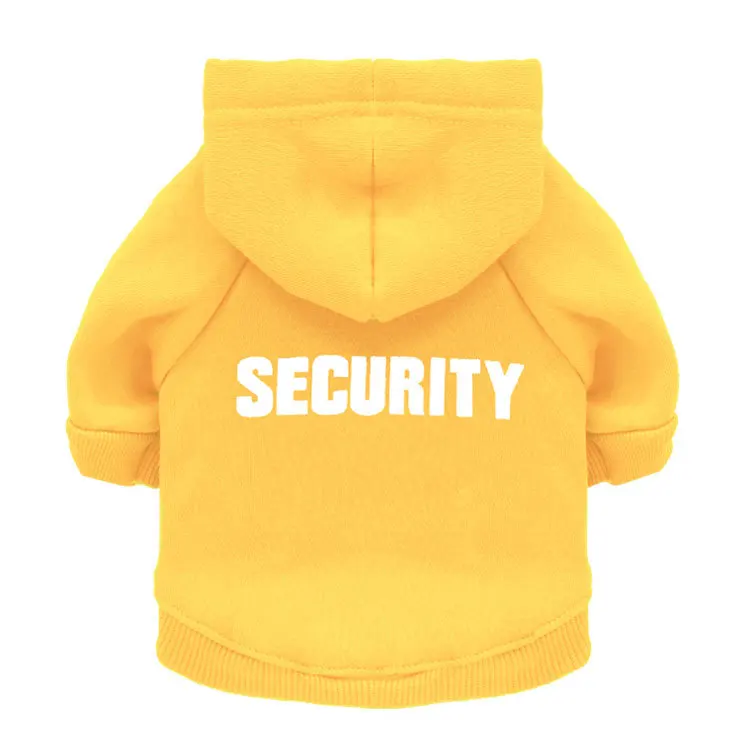 

Security Cat Coats Jacket Hoodies For Cats Cat Clothes Pet Outfit Warm Pet Clothing Rabbit Animals Pet Costume for Dogs Black