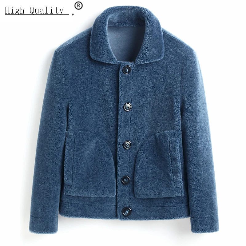 Модное зимнее пальто мужская шуба из натурального меха одежда 2020 Корейская