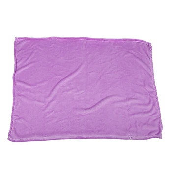 

70*100cm Sofa/air/bedding Throw Solid Color and Double Faced Travel Flannel Blanket purple