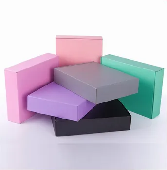 

10pcs 15*15*5cm Gray Black Pink Paper Packaging Cardboard Box Ornaments/Scarf/Tie gift packaging paper carton box