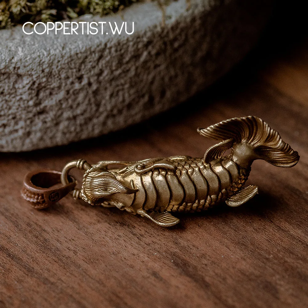 COPPERTIST.WU дракон брелок в форме рыбы животных цепочка для ключей женская