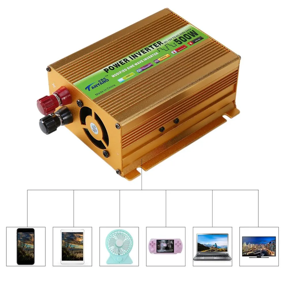 

Car Power Inverter Sine Wave Power Inverter DC 12V to AC 220V USB Adapter Portable Voltage Transformer Car Charger