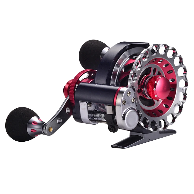 

Rafting Fly Fishing Reel Automatic Wire Spread 10+1 BB Aluminum Alloy Ice Fishing Raft Reel