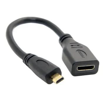 

Micro Hdmi Type D Male To Hdmi Type A Female Cable Adapter Converter Connector Male-Female Connector