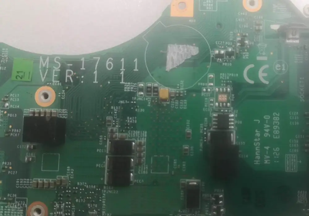 astounding FOR MSI MS-1761 Gt780dx Gt780dx-406us Laptop Motherboard notebook pc mainboard main board Ms-17611