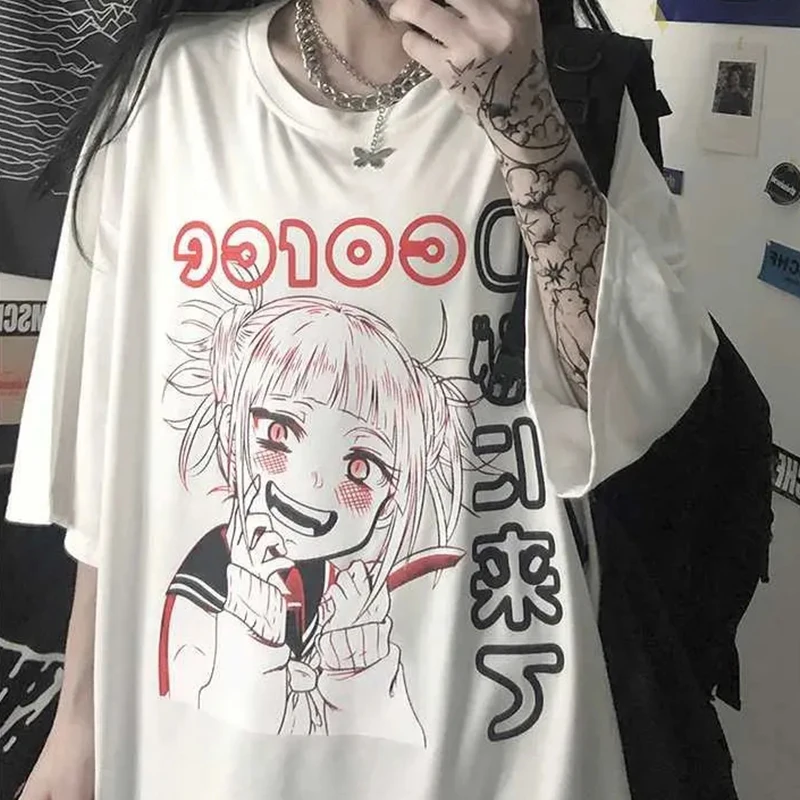 Harajuku Clothes Summer Gothic clothing Sexy Female Loose Women T-shirt Punk Dark Grunge Streetwear Ladies Top Gothic Tshirts