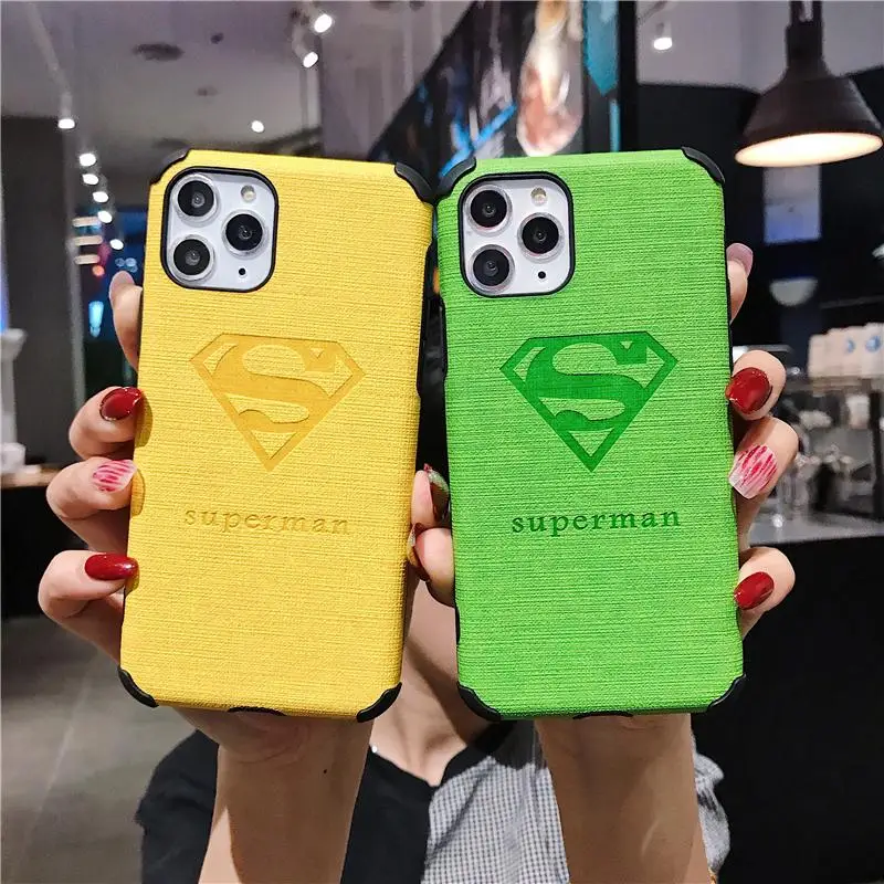Улучшенный анти-осенний супергерой Супермен Мягкий ТПУ чехол для iPhone 11 Pro Xs Max X XR 6 6s 7 8 Plus 3D отпечаток матовый Силиконовый чехол