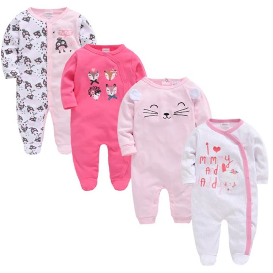 Baby Girl Romper New Born Onesies Cartoon Baby Rompers Infant Baby Clothes Long Sleeve Newborn Jumpsuits Baby Boy Pajamas