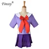 Anime 2nd Mirai Nikki Gasai Yuno Lolita Sailor Cosplay Costume Loli Bow Short Skirt Wig Length 80cm For Women ► Photo 3/6