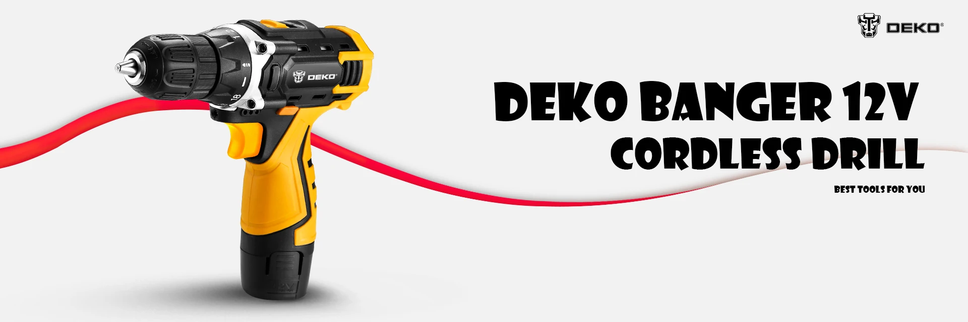 DEKO Новое поступление Banger 12 В DC Аккумуляторная дрель светодиодный мини беспроводной драйвер питания домашняя DIY электрическая отвертка практичный электроинструмент